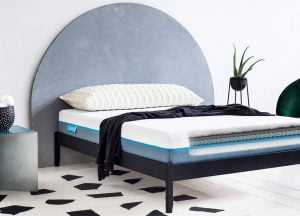 Matelas Simba Hybrid Pro idéal - design extérieur et aperçu intérieur