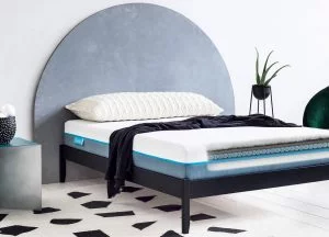 Matelas Simba Hybrid Pro idéal - design extérieur et aperçu intérieur