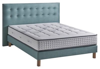 ensemble sommier avec tête de lit, pieds et matelas-ressorts-ensaches pack sommier tapissier avec tête et pieds et matelas à ressorts ensachés