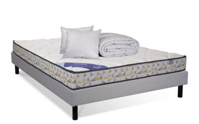 ensemble pack sommier matelas couette oriellers pack de literie matelas, sommier, couette, oreillers