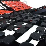 vue de près sommier à plots modèle électrique de Senso Pur