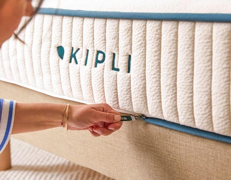 zip de la housse amovible du matelas Kipli à ressorts ensachés