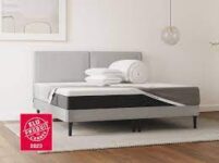 ensemble matelas hybride Emma lit tapissier et accessoires
