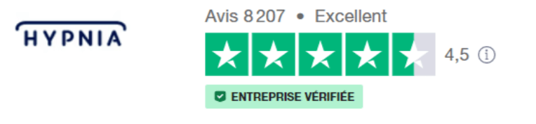 vote pour Hypnia sur Trustpilot
